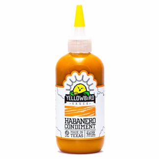 Habanero Hot Sauce by Yellowbird - Habanero Hot Sauce with Habanero Peppers, Garlic, Carrots, and Tangerine - Plant-Based, Gluten Free, Non-GMO Hot Pepper Sauce - Homegrown in Austin - 9.8 oz